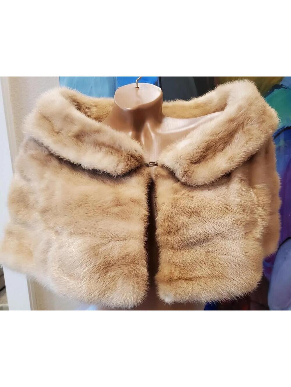 Vintage National Furs Shawl OS
